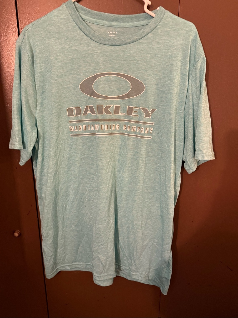 Oakley Light Aqua Logo Short-Sleeve Tee